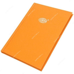 FIS Single Ruled Hard Cover 2 Quire Notebook, FSNBA52QJCOR, 148 x 210MM, 96 Pages, Orange