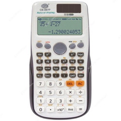 FIS Scientific Calculator 10+2 Digits Natural Writing Display, FSCACB-987P, 164.2 x 84 x 19.8MM, White and Grey