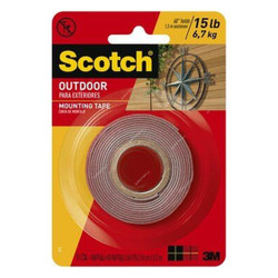 3M Double Sided Tape, Scotch, 2.54CMx4.44Mtrs, Grey