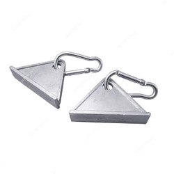 Extrusion Portable Groove Hook, Aluminium, 70 x 88MM, Silver