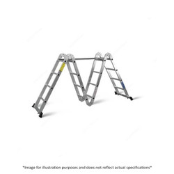 Topman Triple Selection Straight Ladder, MTAL-16, Aluminium, 4 + 4 Steps, 150 Kg Loading Capacity