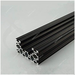 Extrusion Profile, 4080U, 40 Series, T-Slot, Aluminium, 2000MM, Black, PK4