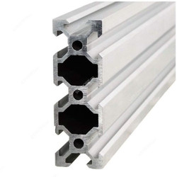 Extrusion Profile, 2080V, 20 Series, T-Slot, Aluminium, 8 Slots, 2000MM, Silver, PK4