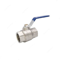 Brass Ball Valve, 1-1/2 Inch, Chrome Plated