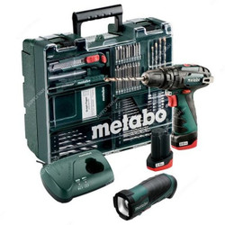 Metabo Basic Workshop Impact Drill Set, PowerMaxx-SB, 10.8V, 34 Nm