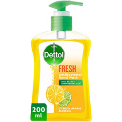 Dettol Fresh Anti-Bacterial Hand Wash, Citrus/Orange Blossom, 200ML