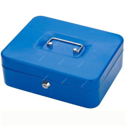 Cash Box, Metal, 20 x 16CM, Blue