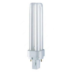 Osram Fluorescent Lamp, Dulux D, 13W, G24d-1, 6500K, Cool Daylight