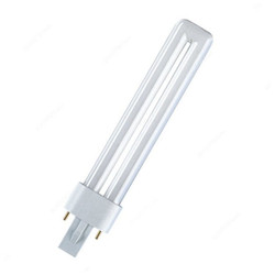 Osram Fluorescent Lamp, Dulux S, 9W, G23, 6500K, Cool Daylight