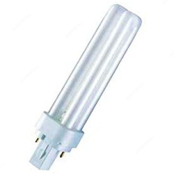 Osram Fluorescent Lamp With Plug in Base, Dulux D, 13W, G24d-1, 6500K, Cool Daylight, 3 Pcs/Pack