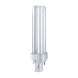 Osram Fluorescent Lamp, Dulux D, 18W, G24d-2, 3000K, Lumilux Warm White, 4 Pcs/Pack