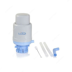 Leostar Hand Press Water Pump Dispenser, WP-9425, Plastic, 12 x 12 x 15CM, Blue and Grey