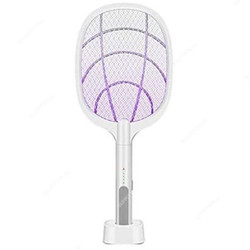 Rechargeable Mosquito Swatter, 1200mAh, White