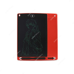 LCD Writing Pad, ABS, 8.5 Inch, CR2020, 130mAh, Red