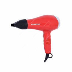 Geepas Hair Dryer, GH8078, 1500W, Red