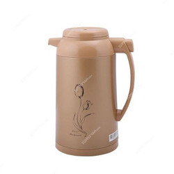 Geepas Hot and Cold Vacuum Flask, GVF27011, Iron, 1 Ltr, Gold