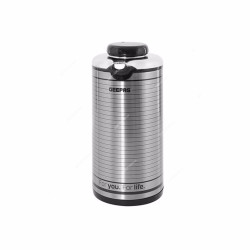 Geepas Hot and Cold Vacuum Flask, GVF5258, Stainless Steel, 1 Ltr, Silver