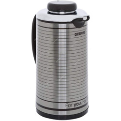 Geepas Hot and Cold Vacuum Flask, GVF5259, Stainless Steel, 1.3 Ltrs, Silver