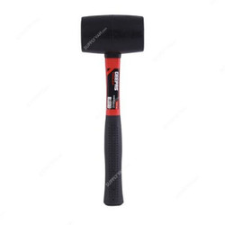 Geepas Rubber Mallet With Fibre Handle, GT59128, 24 Oz, Black/Red