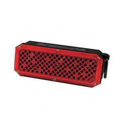 Geepas Rechargeable Bluetooth Speaker, GMS8591, 1000mAh, Black/Red