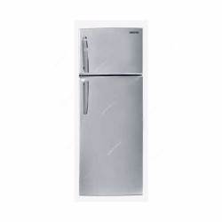 Geepas Double Door Refrigerator, GRF2209SXE, 200 Ltrs, Silver