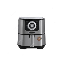 Geepas Air Fryer, GAF37519, 1700W, 5.5 Ltrs, 200 Deg.C, Black/Silver