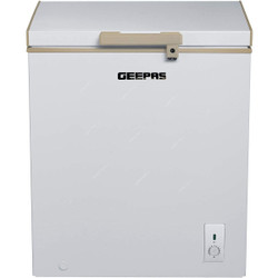 Geepas Chest Freezer, GCF1706WAH, ABS and PC, 115W, -18 Deg.C, 170 Ltrs, Off White