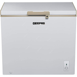 Geepas Chest Freezer, GCF2506WAH, ABS and PC, 125W, -18 Deg.C, 250 Ltrs, Off White