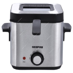 Geepas Deep Fryer, GDF36016, 900W, 1.5 Ltrs, Black/Silver