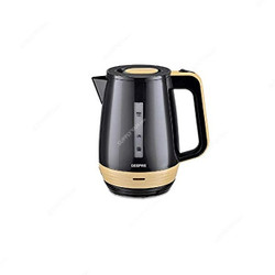 Geepas Electric Kettle, GK6122, 2200W, 1.7 Ltrs, Black