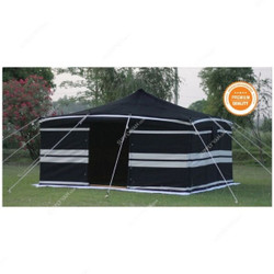 Special Swiss Deluxe Tent, AMT-106, Iron Stick, 4 x 4 Yards, Black/White