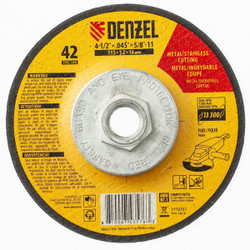 Denzel Metal Grinding Wheel, 7773757, Type 42, 115 x 1.2 x 16MM