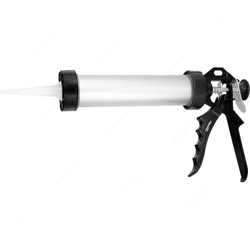 Sparta Closed Caulking Gun, 886485, Aluminium and Steel, 750ML, Black/White