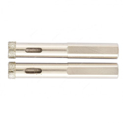 Mtx Glass and Ceramic Drill Bit, 726389, 6 Point, Hexagonal, 38 x 67MM, 2 Pcs/Pack