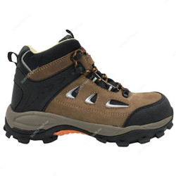 Rigman Hiker Work Shoes, SK526, ProSeries, Size39, Leather, Brown