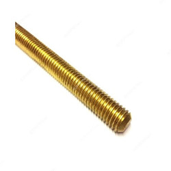 Thread Rod, M12 x 12Mtrs, Gold, 100PCS