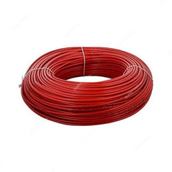 National Single Core Cable, PVC, 4MM x 100 Mtrs, Red