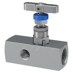 Parker Needle Valve, HNVS8FF3, FEM Series, Stainless Steel, 1/2 Inch Connection Size, 414 Bar