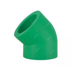 Atlas PPR Elbow, APE4540, 45 Degree, 40MM Dia, PN25, Green