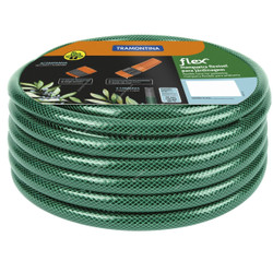 Tramontina Garden Hose, 79172060, Flex Series, 3 Layer, 6 Mtrs Length, Green