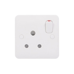 Schneider Electric Moulded Socket Outlet, GGBL3090S, Lisse, 1 Gang, 1P, 15A, Matt White