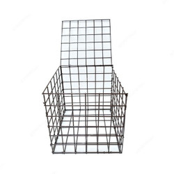 Admax Welded Gabion Basket With Outdoor Spiral, ADG323232450, Galvanized Steel, 320MM Length x 325MM Width, 4MM Wire Dia