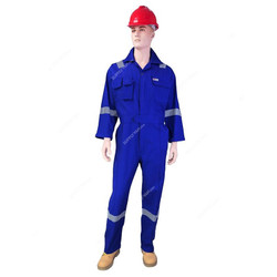 Empiral Safety Coverall, Comfort C, 100% Cotton, S, Royal Blue