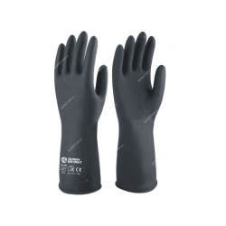 Sunny Bryant Industrial Gloves, D-SB, Natural Rubber, M, Black