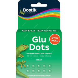 Bostik Removable Glu Dots, 30814288, Transparent, 200 Dots/Pack