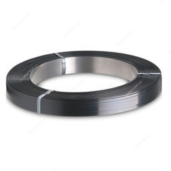 Metal Strap, Stainless Steel, 0.8MM Thk, 32MM Width, 42 Kg, Black