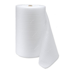 Foam Roll, Polyethylene, 2MM Thk, 1.5 Mtrs Width x 89 Mtrs Length, White