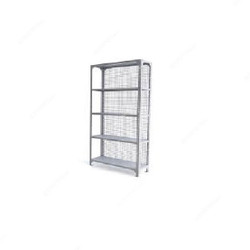 Slotted Angle Shelving, 5 Shelves, 600MM Depth x 1220MM Length