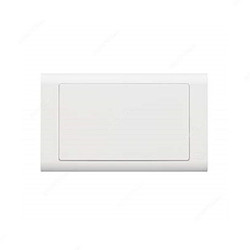 Mk Electrical Blank Plate, MV3828WHI, Essential, Polycarbonate, 2 Gang, White