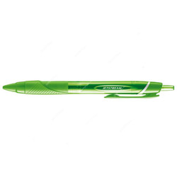 Uni-Ball Colours Retractable Ball Point Pen, SXN150C-GNL, Jetstream, 1.0MM Tip, Light Green, 12 Pcs/Pack